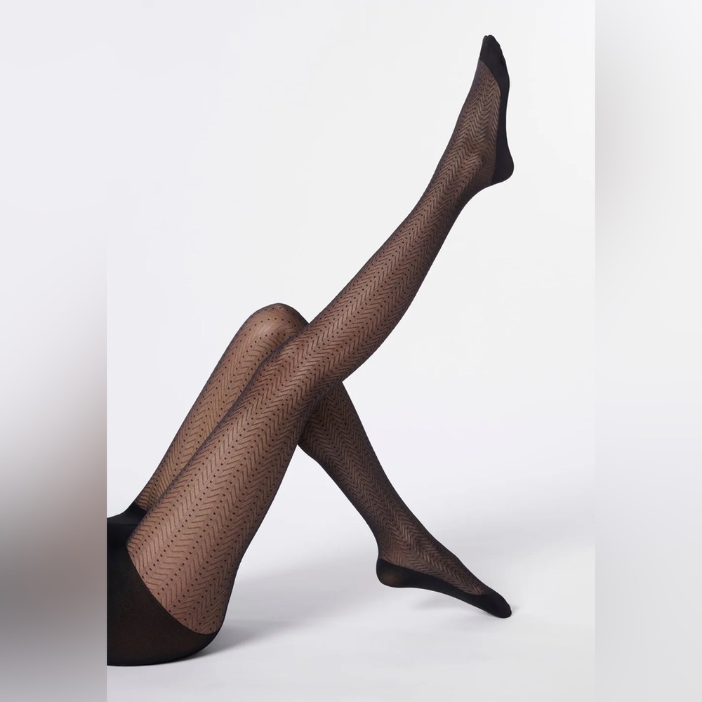 OROBLU Tights in Recycled Yarn Eco Sneakers Pattern 40 - Black